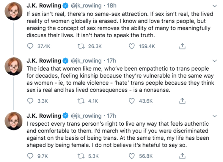 Jk Rowling Facing Major Backlash Online After Being Accused Of 9020