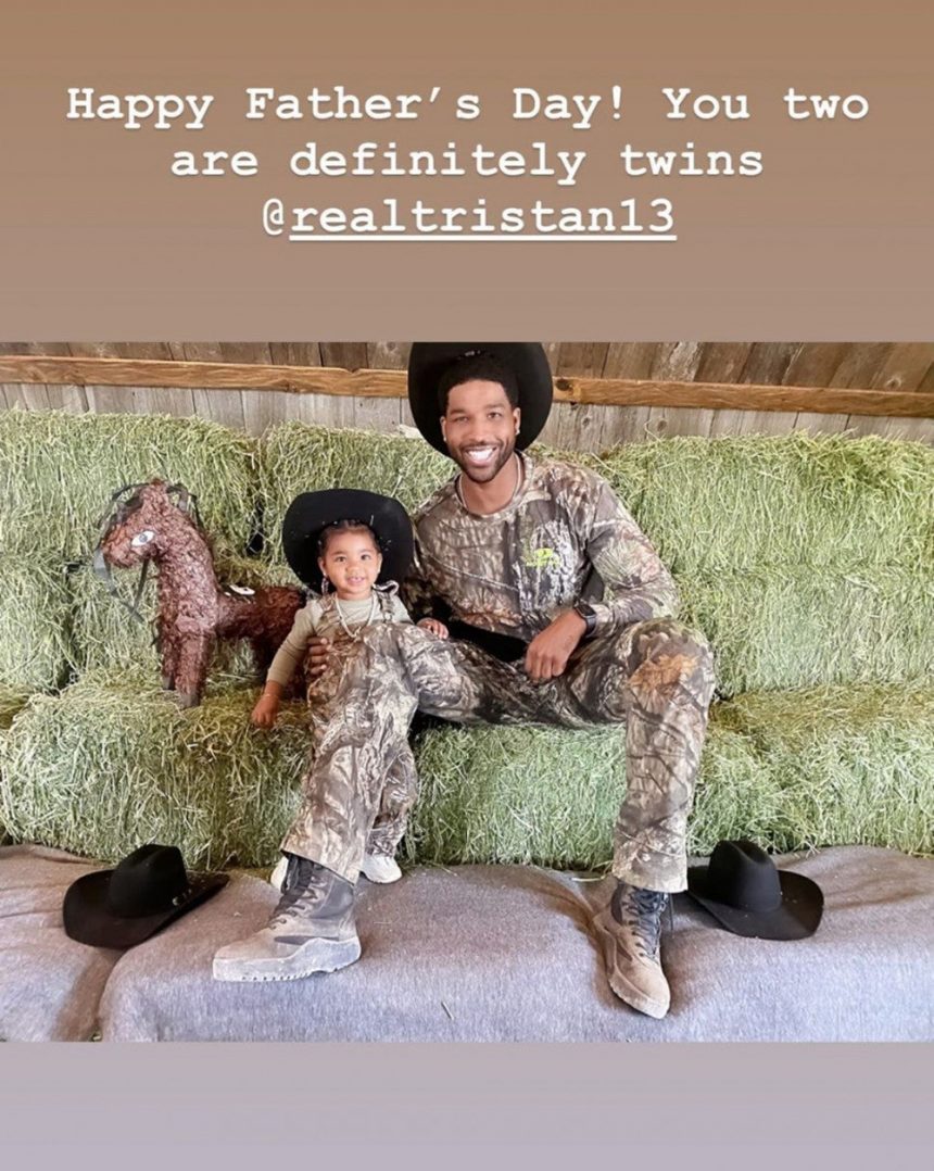 Khloe Kardashian shows off Father's Day pictures celebrating Tristan Thompson!