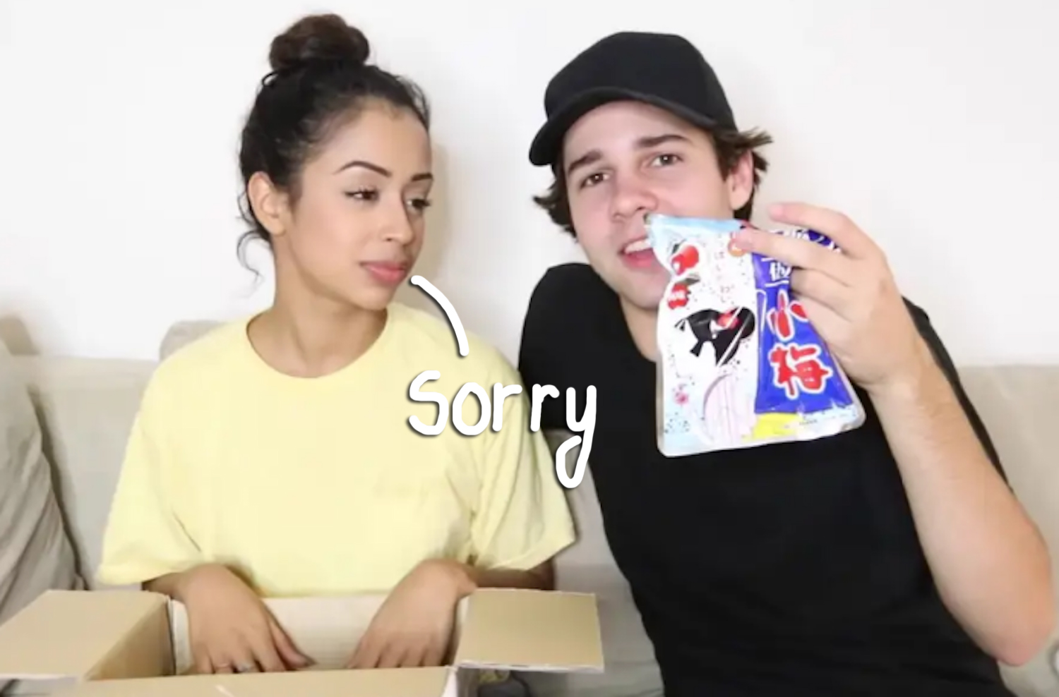 liza koshy and david dobrik mock japanese language in resurfaced video