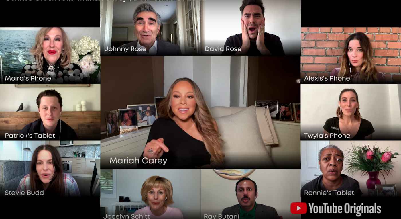 mariah carey surprises cast of schitts creek