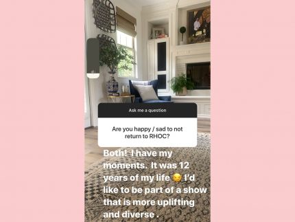 Tamra Judge rhoc IG story