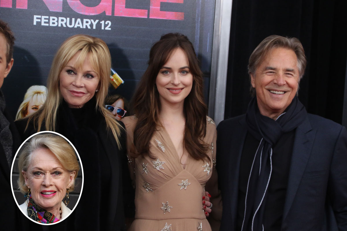 Dakota Johnson is related to Melanie Griffith, Don Johnson, and Tippi Hendren