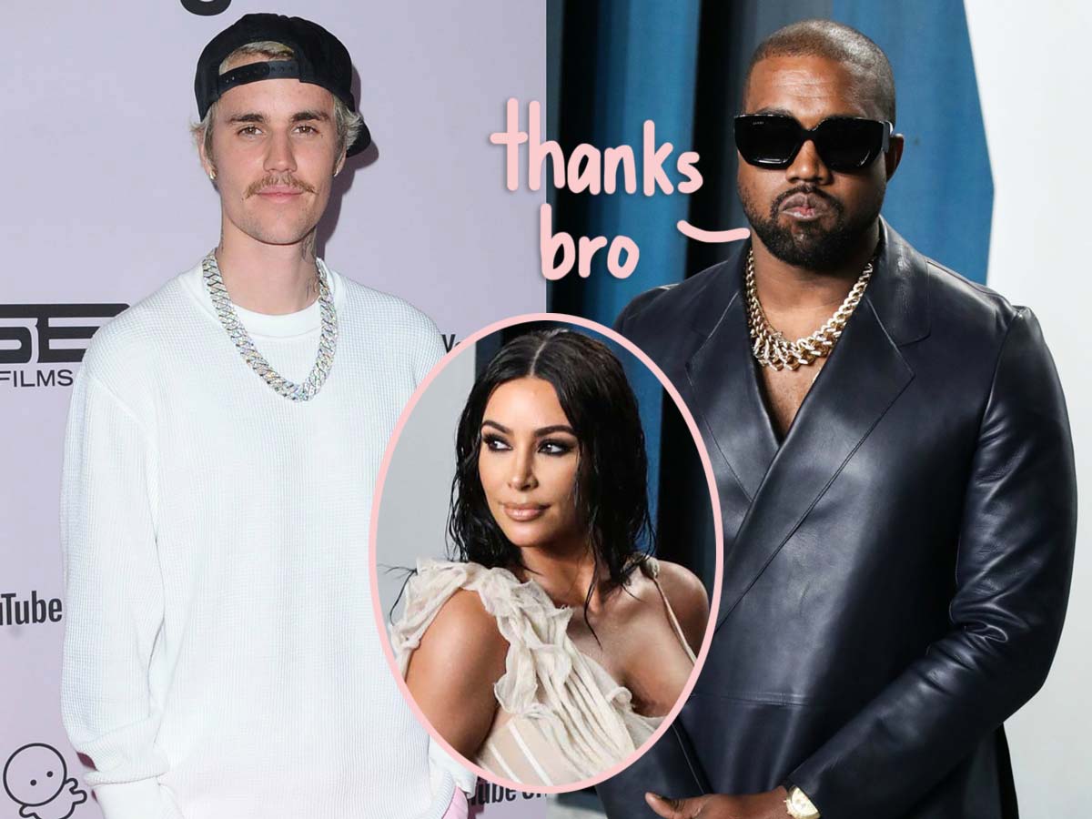 Justin Bieber pushed Kanye West to contact Kim kardashian amid his bipolar episode.