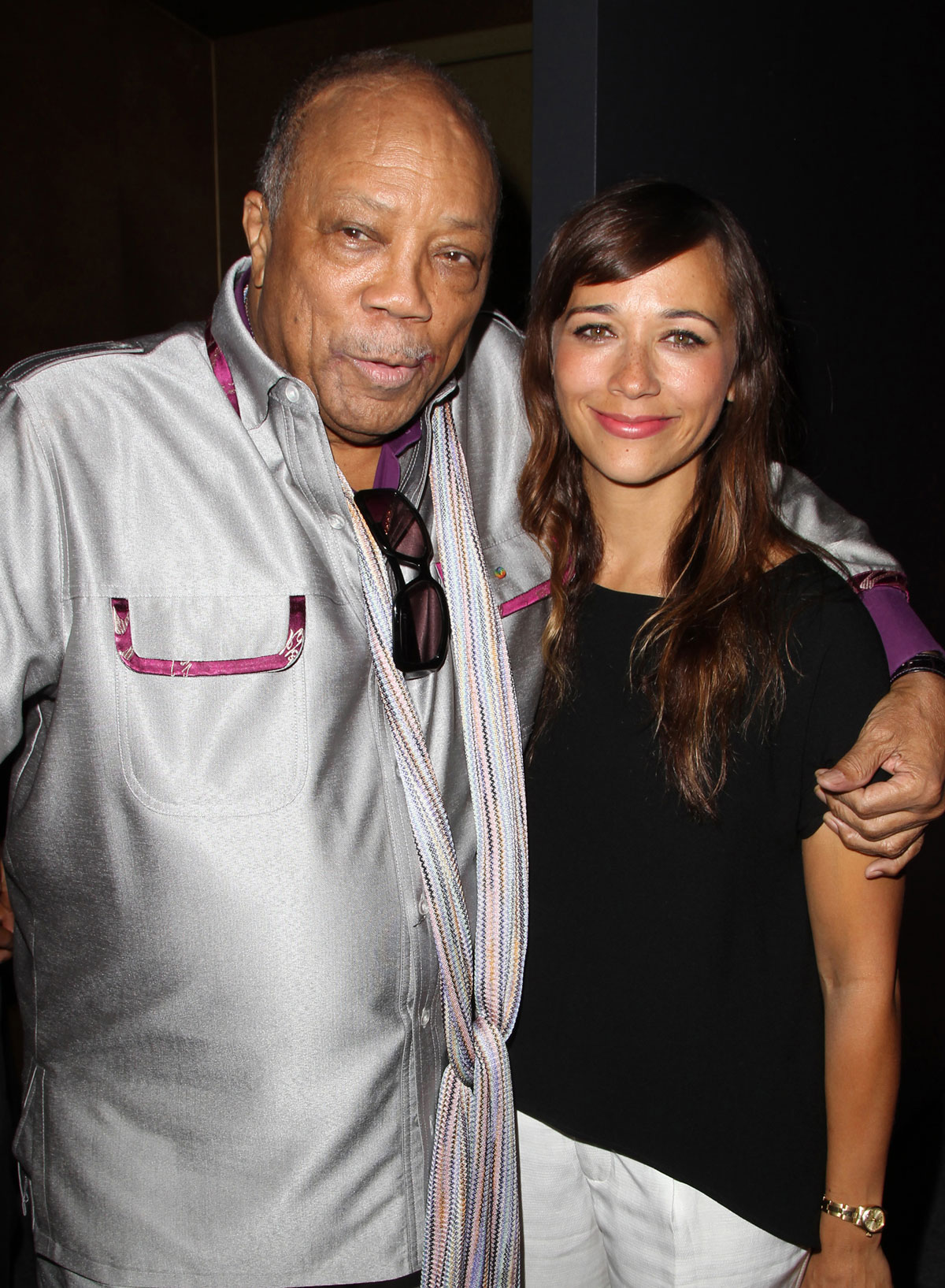 Quincy Jones and Rashida Jones are related