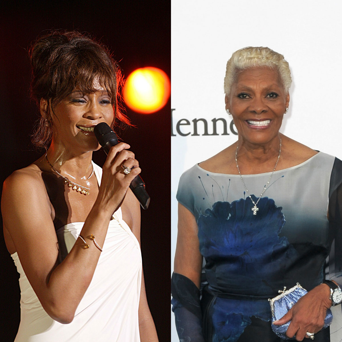 Whitney Houston and Dionne Warwick are related