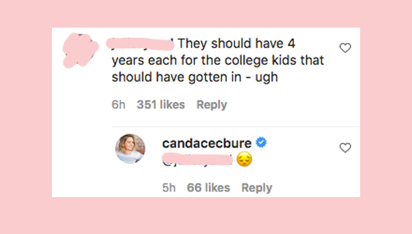 Candace response Instagram