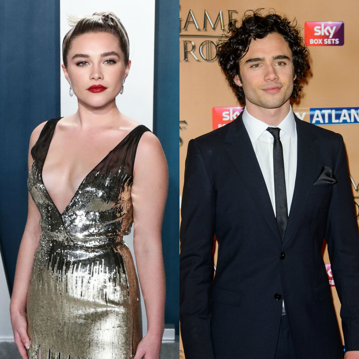 Florence Pugh and Toby Sebastian are related
