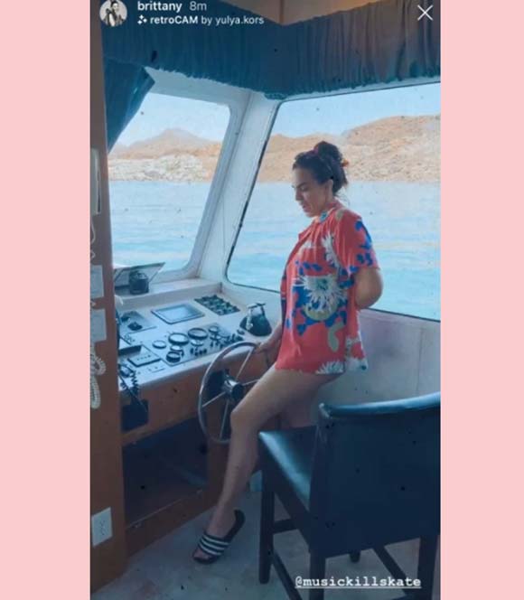 Katie Maloney on the Vanderpump Rules cast boat trip.