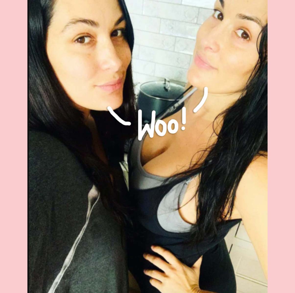 Nikki and Brie Bella introduce their new babies born a day apart