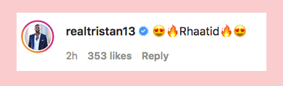 Tristan IG comment