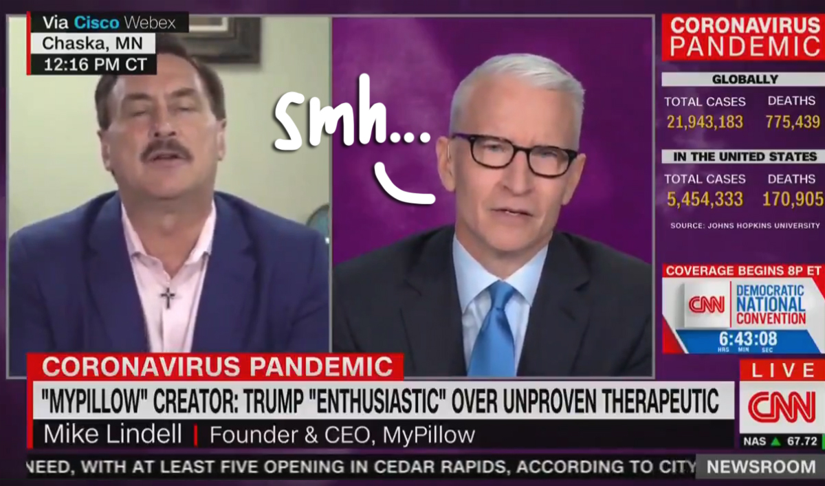 Anderson Cooper Smacks Down MyPillow CEO For Pushing Poisonous Plant Extract As A COVID19