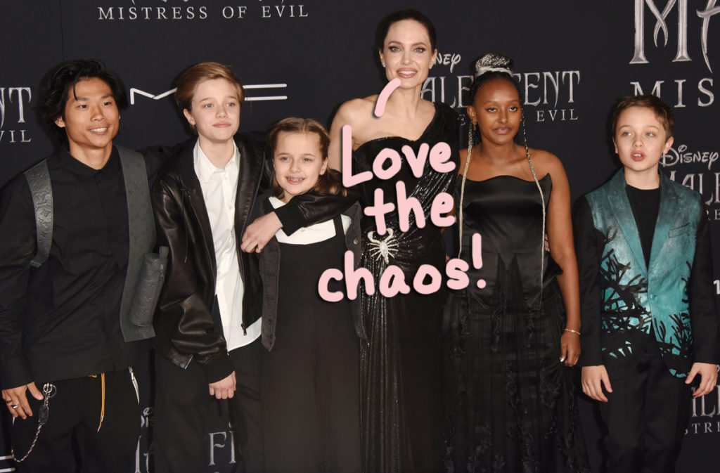 Angelina Jolie loves the chaos and family time that's come about during this pandemic quarantine!