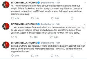 Bella Thorne (Sort Of) Apologizes To Sex Workers For 'Scam' OnlyFans