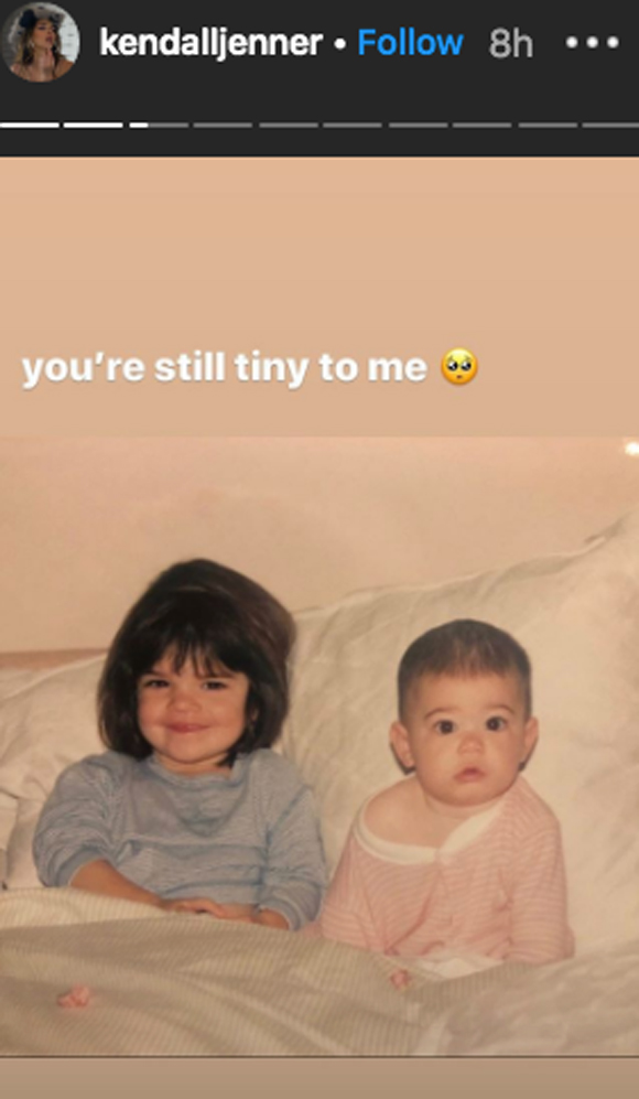 Kendall Jenner wishes little sis Kylie a happy 23rd birthday!