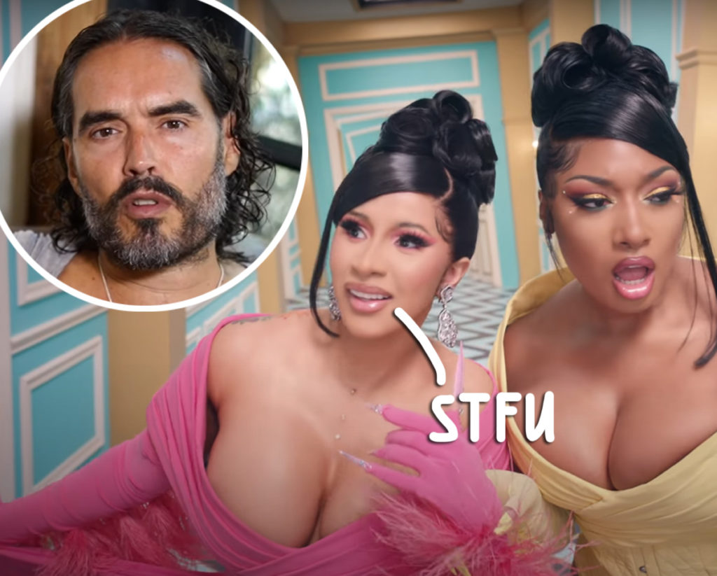 Twitter Dunks On Russell Brand's Wack Criticism Of Cardi B & Megan Thee  Stallion! - Perez Hilton