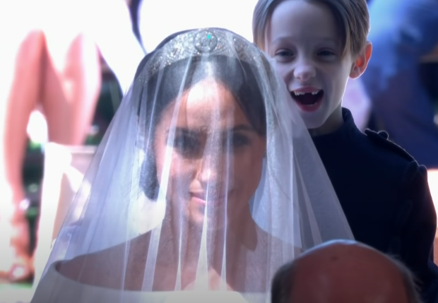 jessica mulroney's twin smiles at meghan's wedding