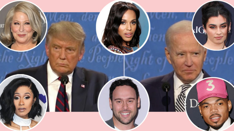 Celebs React To 'Walking Dumpster Fire' Donald Trump & Joe Biden's ...