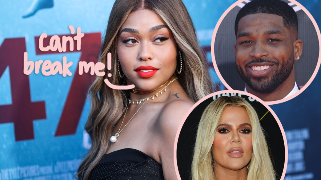 Jordyn Woods Is 'All In' While Rocking A Slinky Gold Dress Around London  Following Tristan Thompson Scandal - Perez Hilton