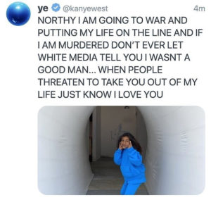 Kanye West Tweets & Deletes Disturbing Message To Daughter North About