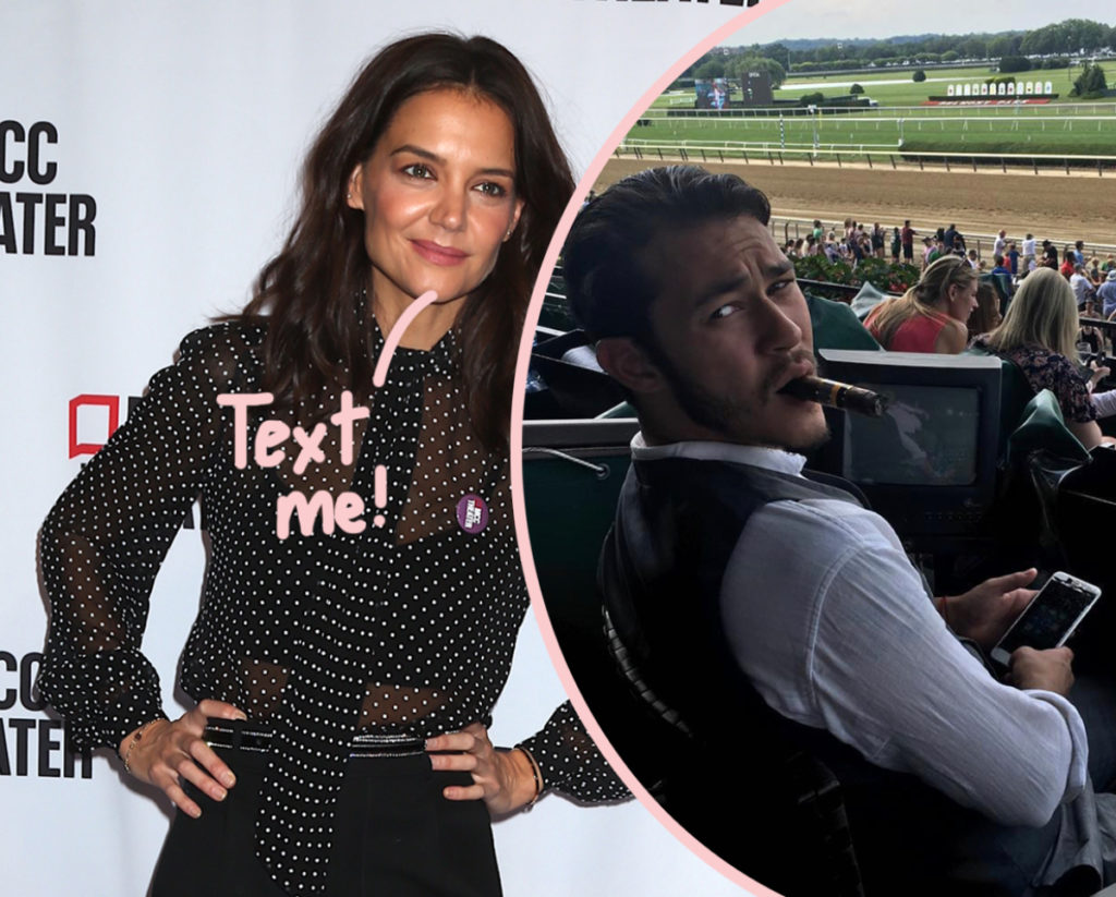 Katie Holmes and her new man Emilio Vitolo text each other 'all day long.'