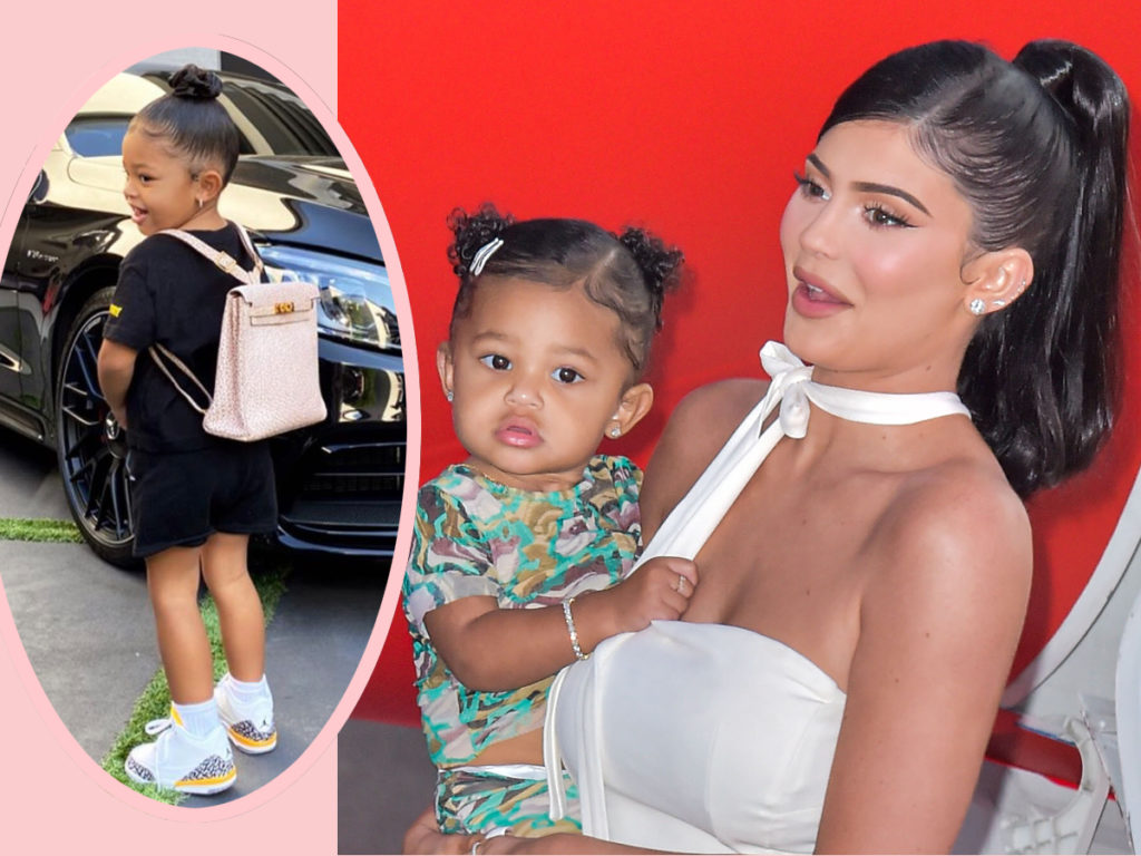 Kylie Jenner Shares Pic Of Stormi Webster Rocking A $12,000 Hermès Backpack!  - Perez Hilton