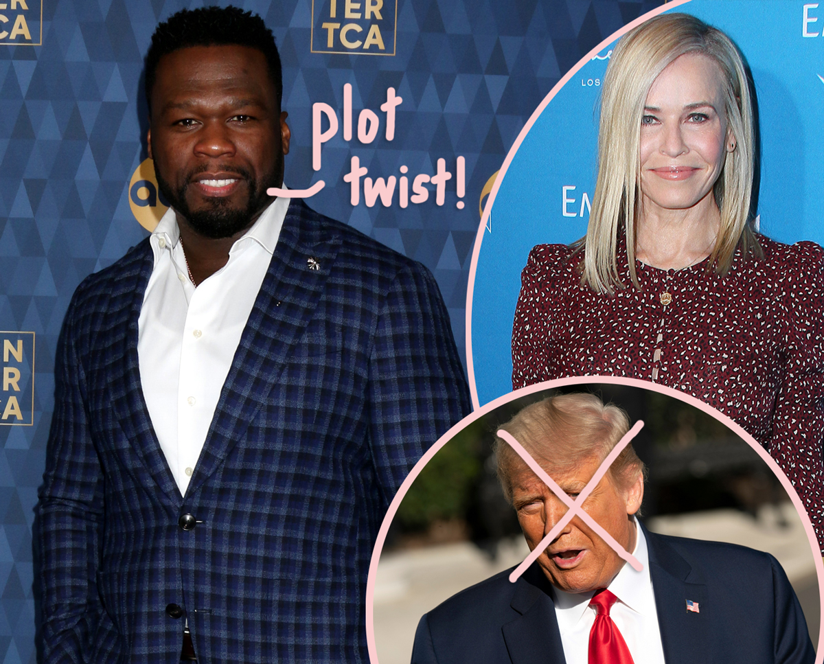 50 Cent Switches Sides Denounces Trump But Only After Chelsea Handler Agreed To Give Him Another Spin Perez Hilton