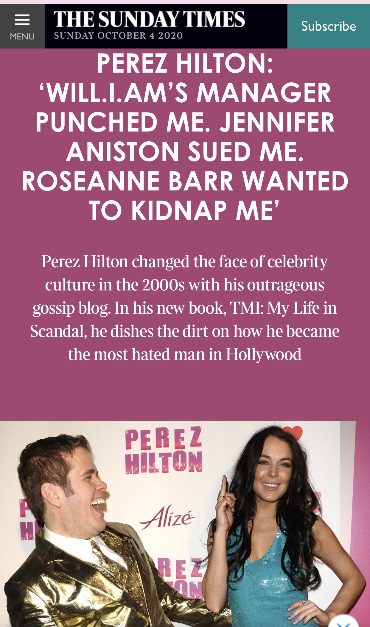 A Taste Of Tmi Perez Hilton Perez Hilton 