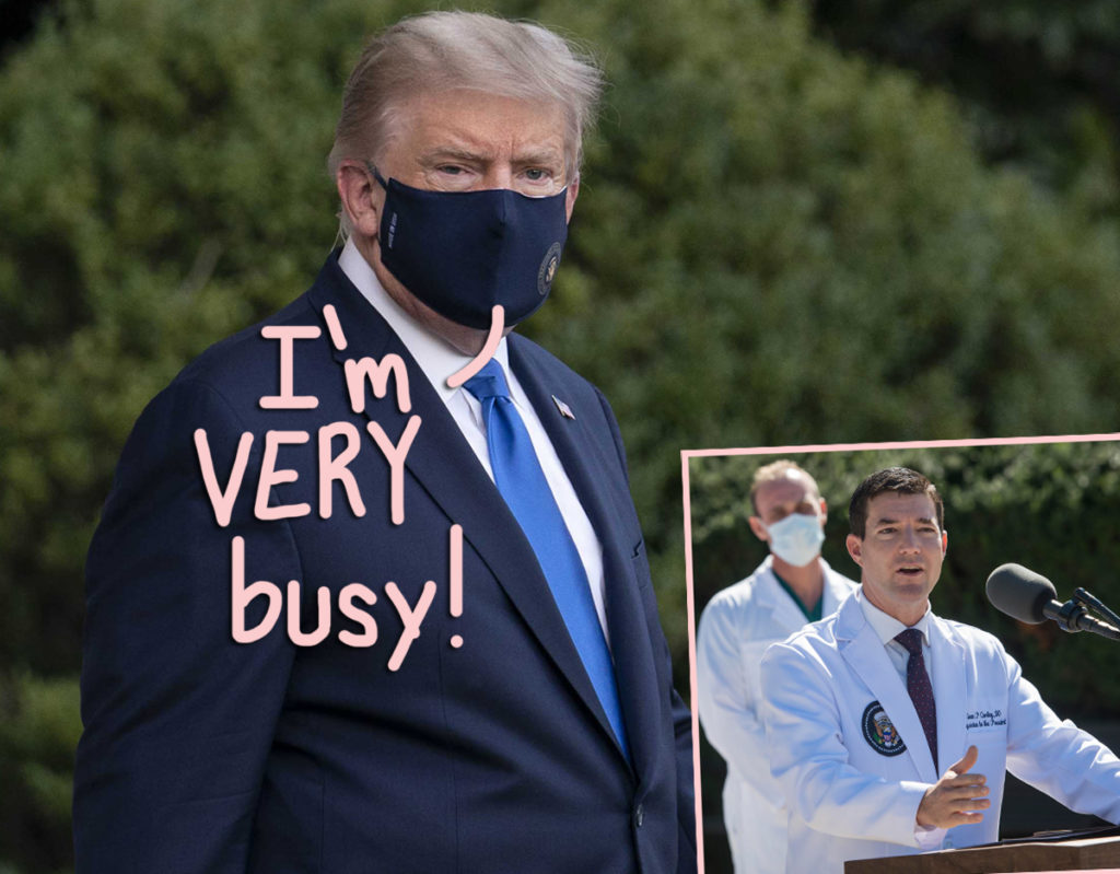 Is Donald Trump staging fake work pictures while in the hospital battling coronavirus?!