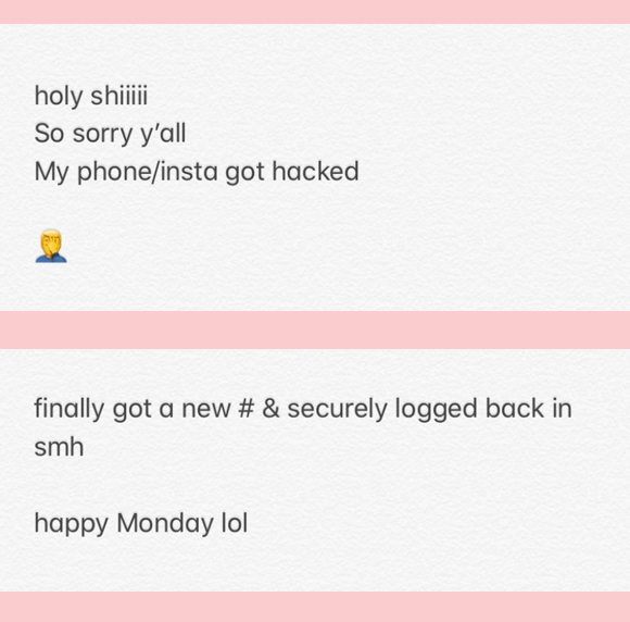 max ehirch claims he was hacked on his IG story