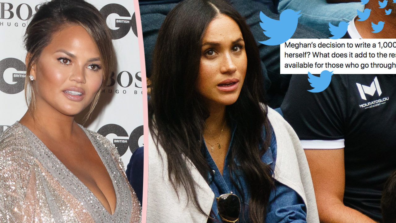 Chrissy Teigen Savages Troll Who Criticized Meghan Markle S Miscarriage Op Ed Perez Hilton
