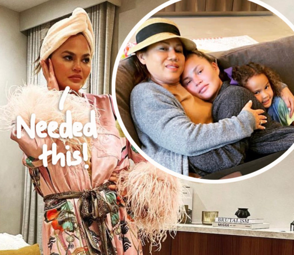 Chrissy Teigen Reflects On The Hardest 4 Days Of Her Life While Cuddling With Her Mom 4057