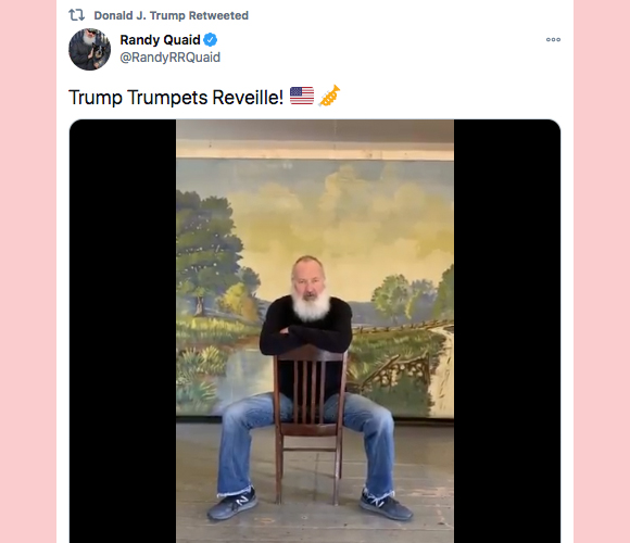 Donald Trump retweets Randy Quaid Twitter 