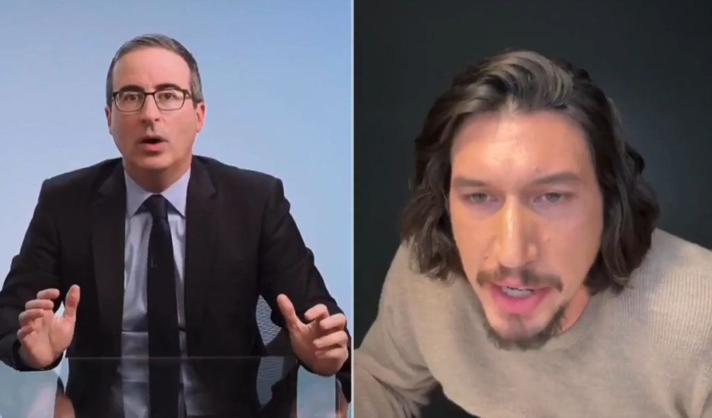 John Oliver Adam Driver Last Week Tonight Sex Jokes Response