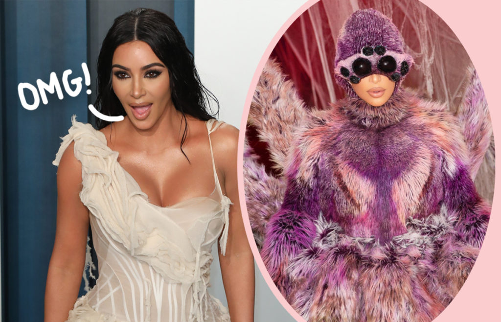 Kim Kardashian Dressed As A Hairy Spider For Halloween To Overcome Her