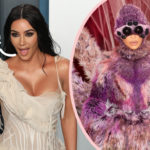 Kim Kardashian Dressed As A Hairy Spider For Halloween To Overcome Her Fears!