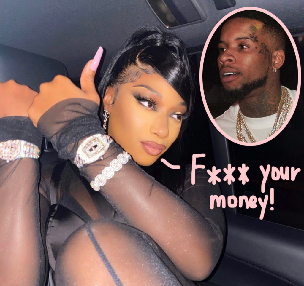 Megan Thee Stallion Claims Tory Lanez Offered Her Money To Stay Silent On  The Shooting!! - Perez Hilton