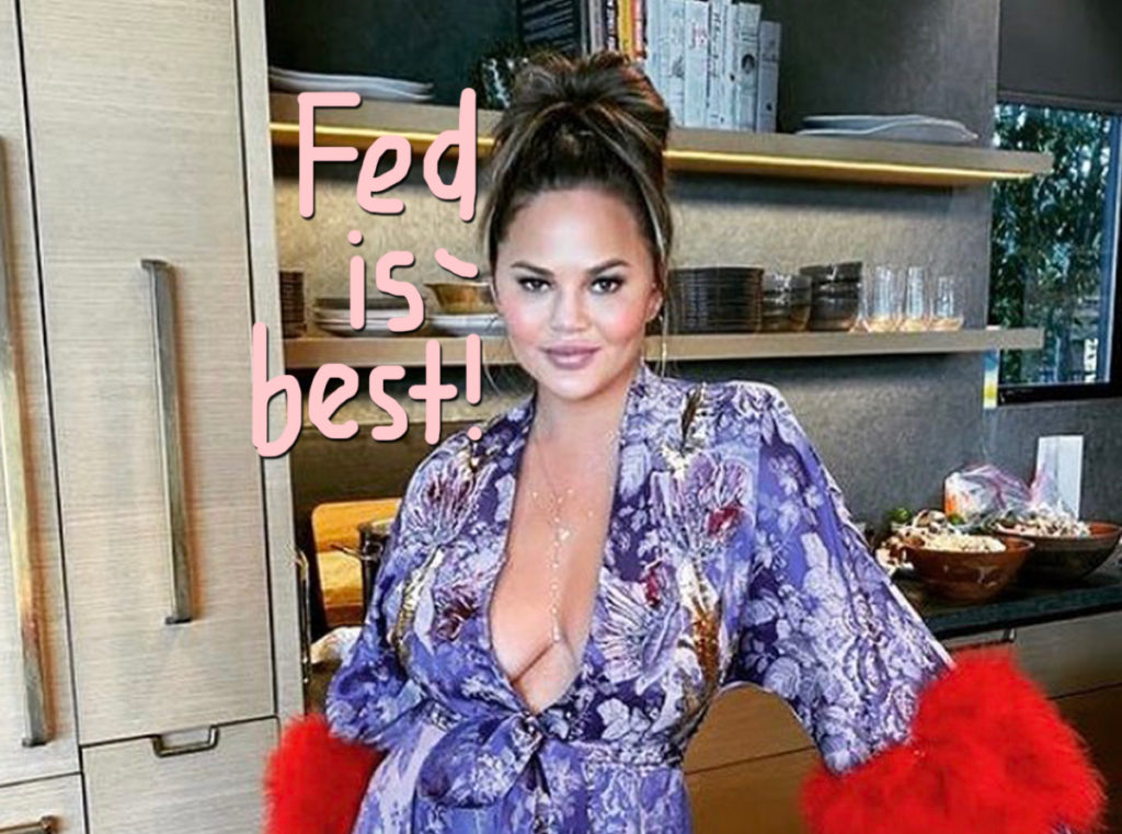 chrissy teigen talks breastfeeding struggles, advocates normalizing formula