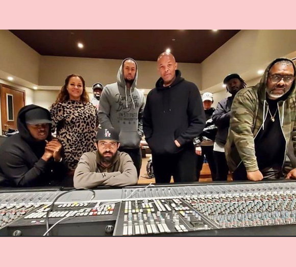 crystal sierra instagram with dr dre in the studio june 2020