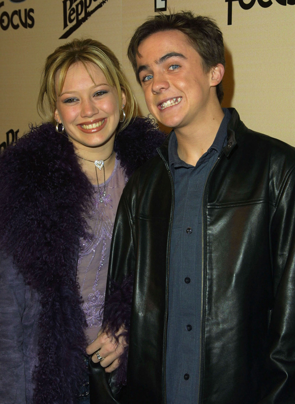 frankie and ex girlfriend hilary duff in 2002