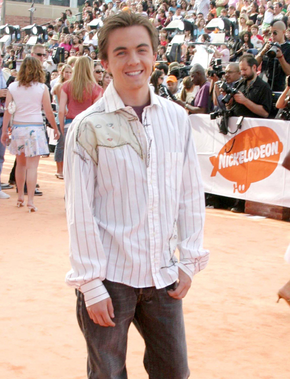 frankie muniz on the orange carpet