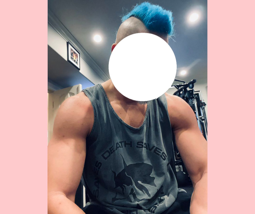 Guess the celeb muscle mohawk mystery