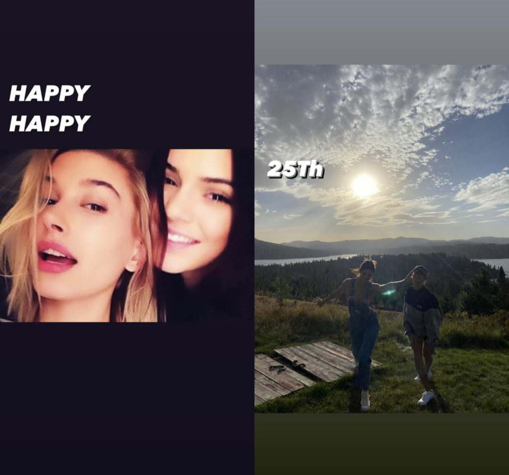 hailey bieber wishes kendall jenner happy birthday