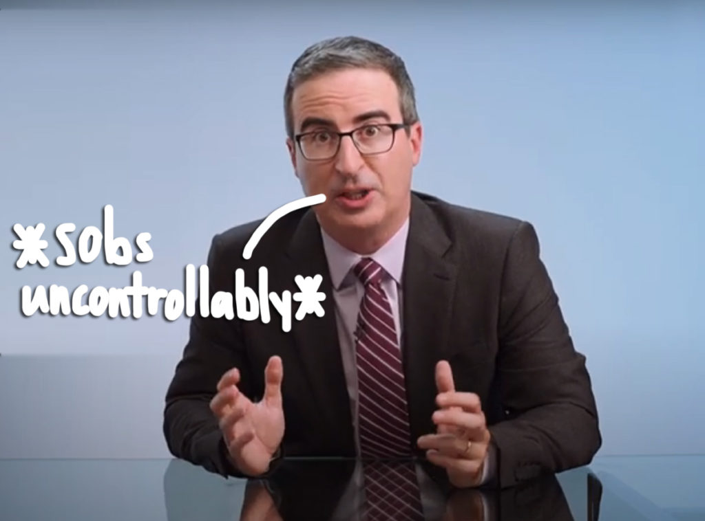 John Oliver cried first time voting