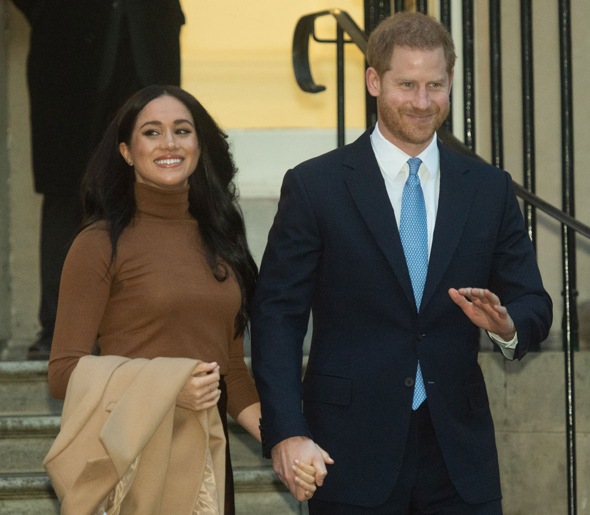 Prince Harry and Meghan Markle visited the Los Angeles National Cemetery on National Remembrance Day