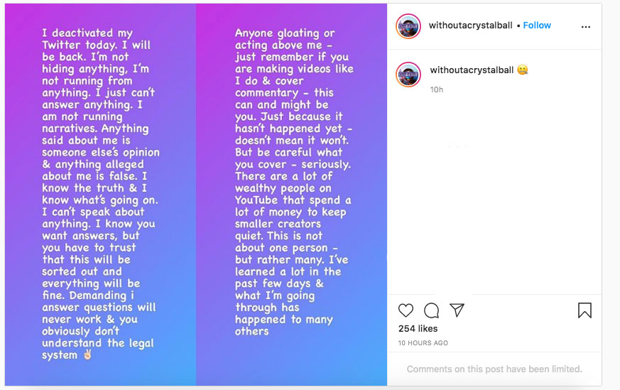 Katie Joy's Without A Crystal Ball is being sued by Tati Westbrook for defamation!