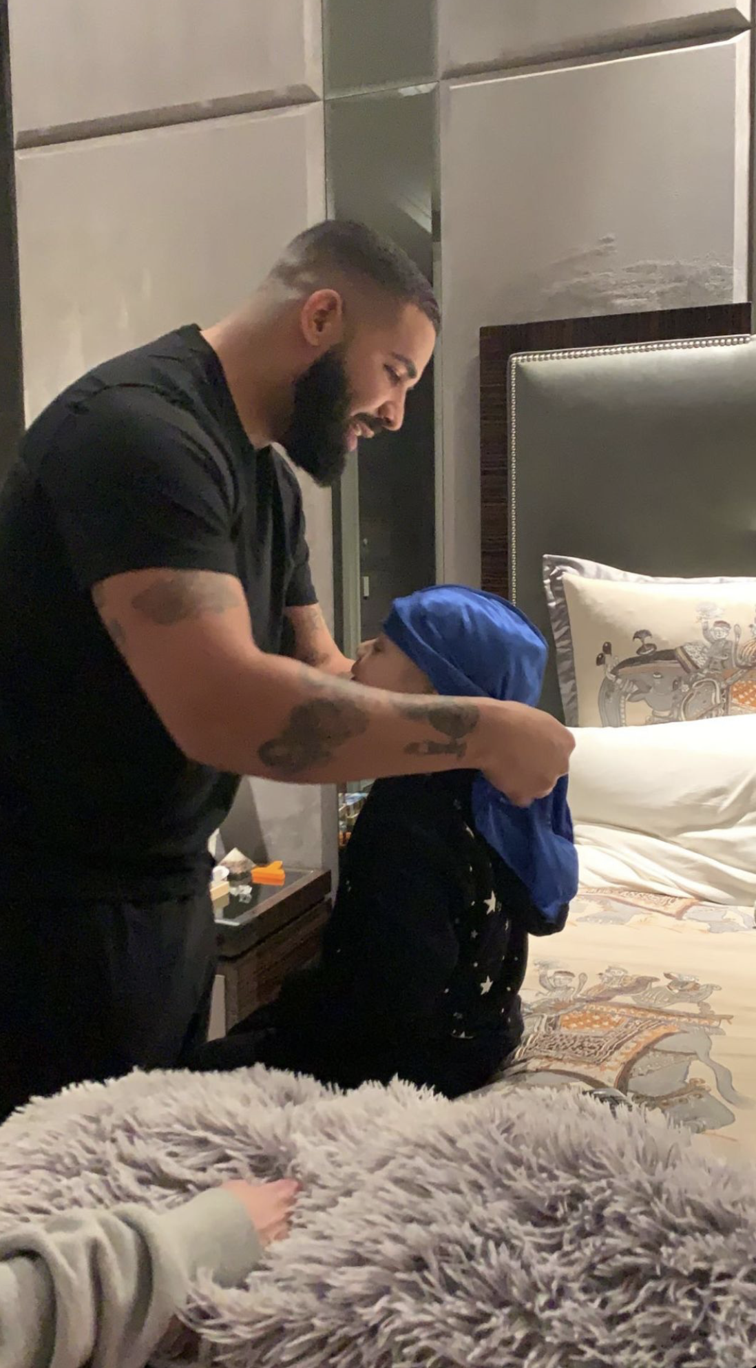 Drake And Son Adonis Get Ready In Rare Insta Story Pic