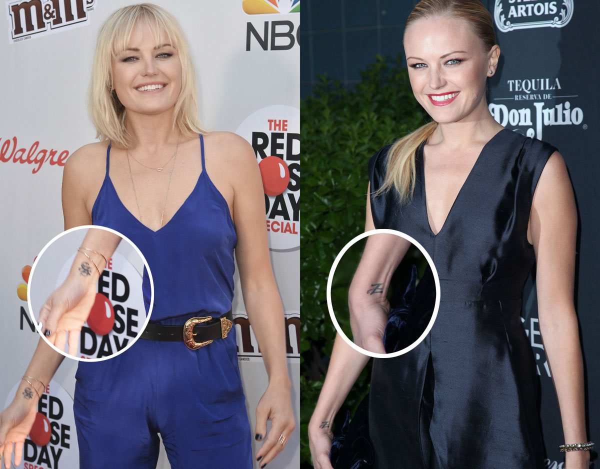 Malin Akerman covered up tattoo