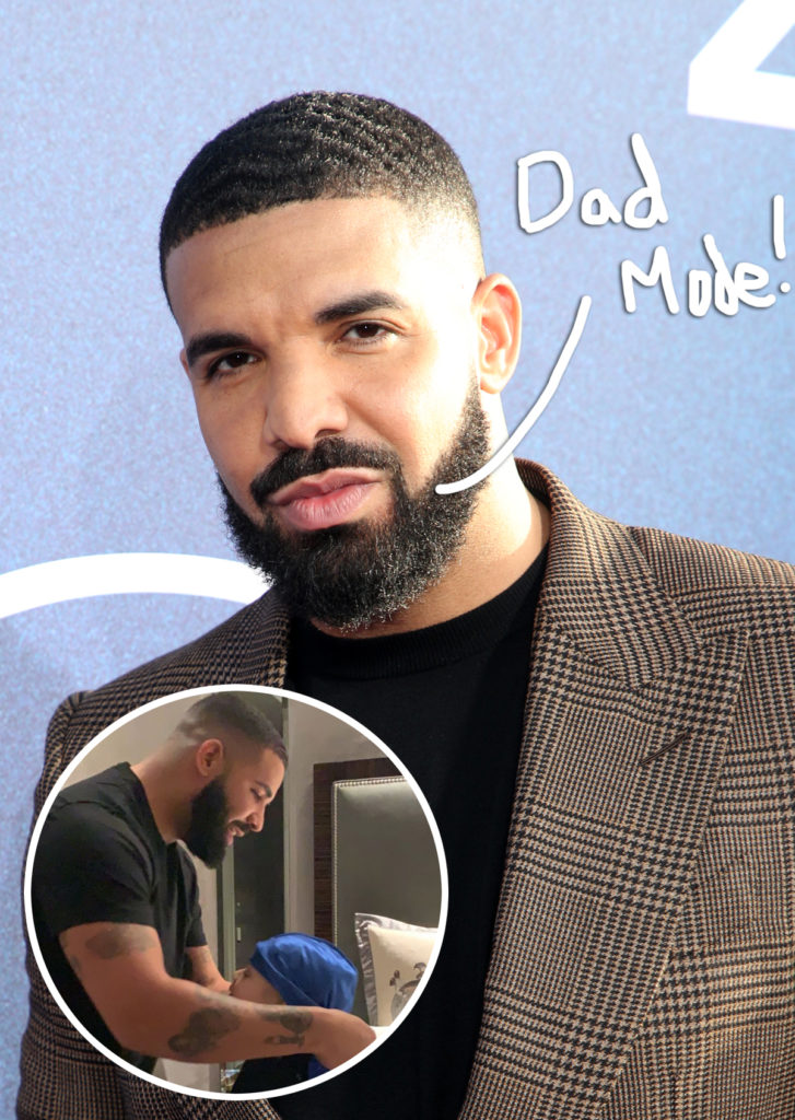 Drake Plays Doting Dad In New Pics With Son Adonis - LOOK! - Perez Hilton