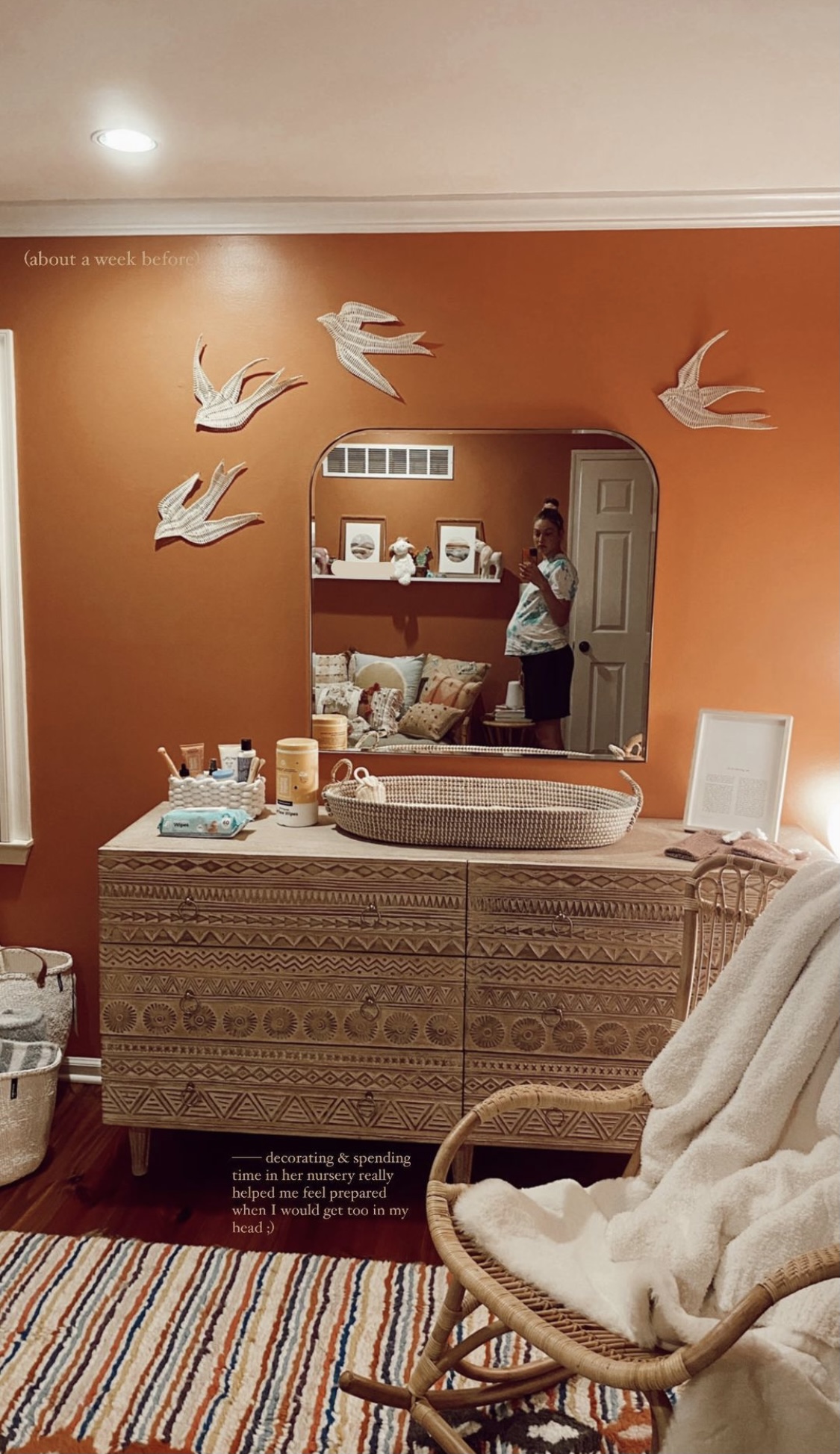 Gigi Hadid Nursery Selfie