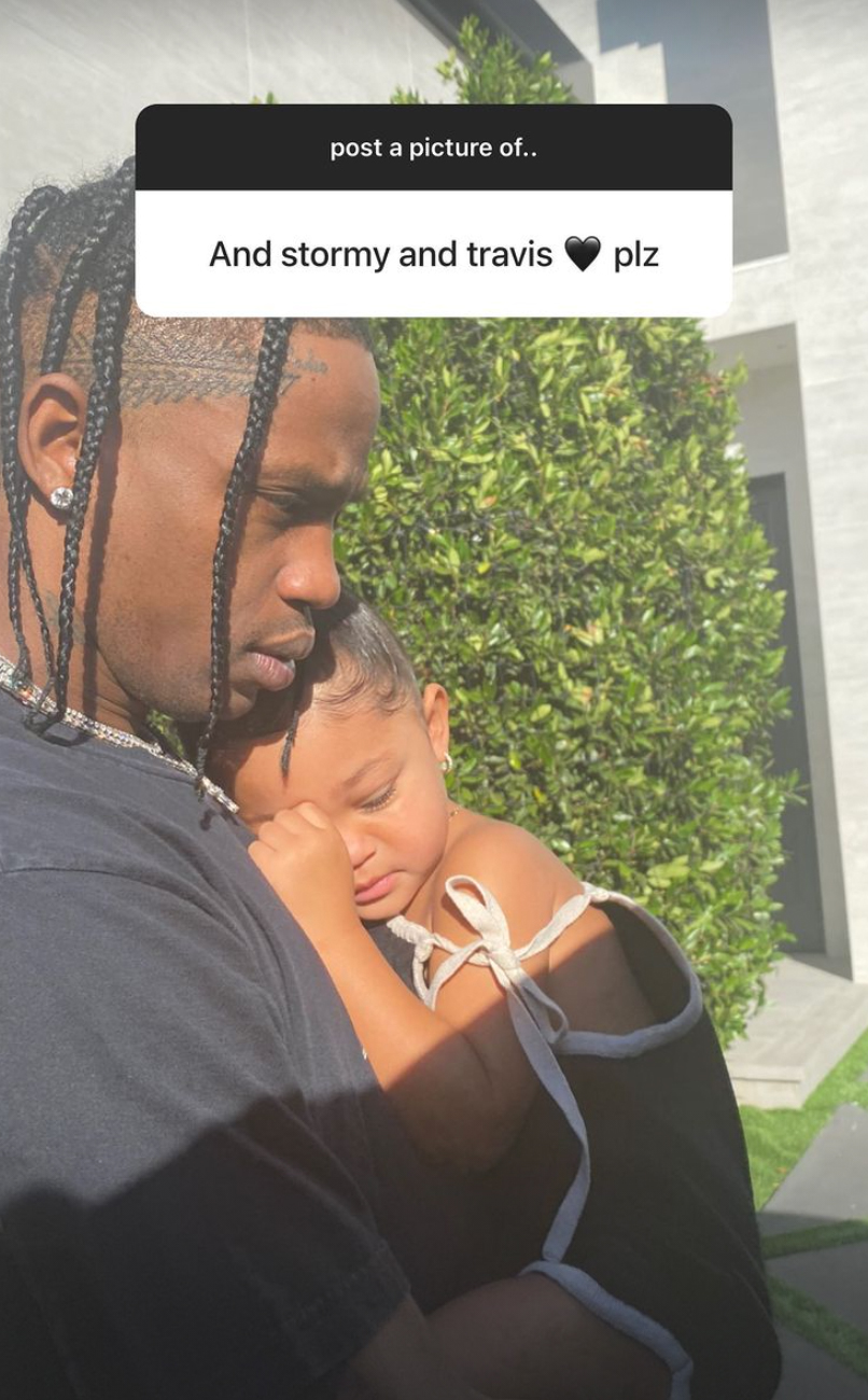 Travis Scott Holding Daughter Stormi In Never Before Seen Picture By Kylie Jenner